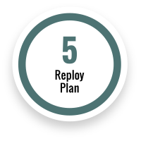 Graphic of Step 5 of  The Reploy Process